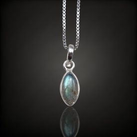 Labradorit ezüst medál