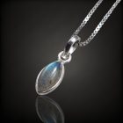 Labradorit ezüst medál