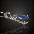 Labradorit ezüst medál