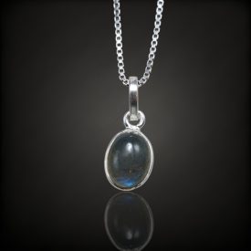 Labradorit ezüst medál