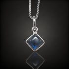 Labradorit ezüst medál