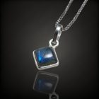 Labradorit ezüst medál