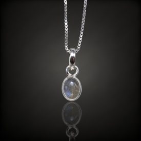 Labradorit ezüst medál