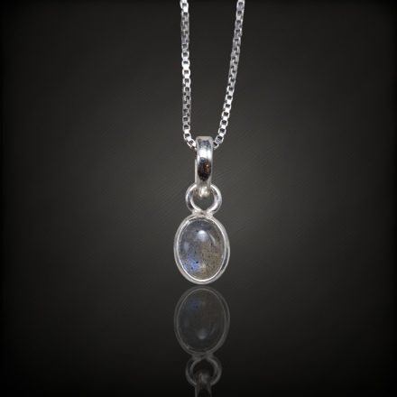 Labradorit ezüst medál