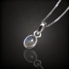 Labradorit ezüst medál