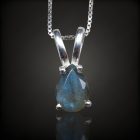 Labradorit ezüst medál