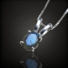 Labradorit ezüst medál