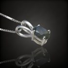 Labradorit ezüst medál