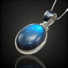 Labradorit ezüst medál