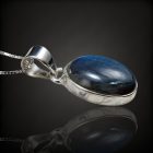 Labradorit ezüst medál