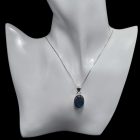 Labradorit ezüst medál