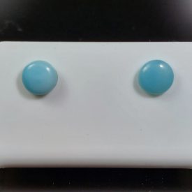 Larimár ezüst fülbevaló