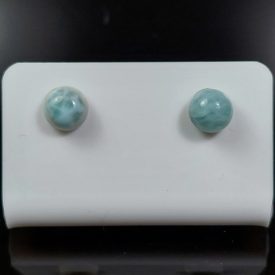 Larimár ezüst fülbevaló