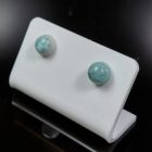 Larimár ezüst fülbevaló