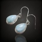 Larimár ezüst fülbevaló