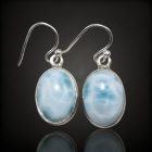 Larimár ezüst fülbevaló