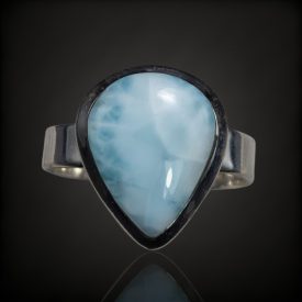 Larimár ezüst gyűrű