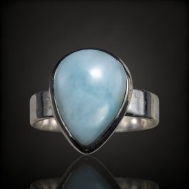 Larimár ezüst gyűrű