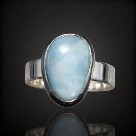 Larimár ezüst gyűrű