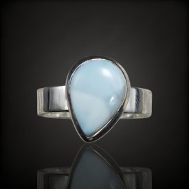 Larimár ezüst gyűrű