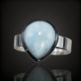 Larimár ezüst gyűrű