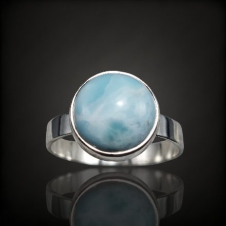 Larimár ezüst gyűrű