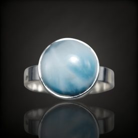 Larimár ezüst gyűrű