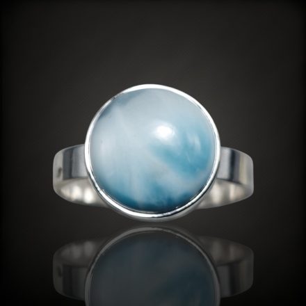 Larimár ezüst gyűrű