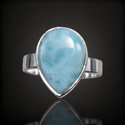 Larimár ezüst gyűrű