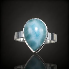 Larimár ezüst gyűrű