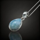 Larimár ezüst medál