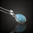 Larimár ezüst medál