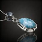 Larimár ezüst medál