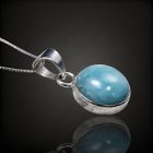 Larimár ezüst medál
