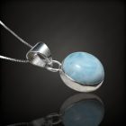 Larimár ezüst medál