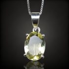 Lemon kvarc ezüst medál