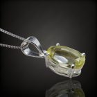 Lemon kvarc ezüst medál