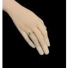 Moldavit ezüst gyűrű