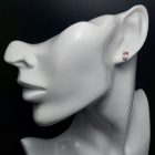 Morganit ezüst fülbevaló