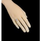 Morganit ezüst gyűrű