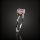 Morganit ezüst gyűrű