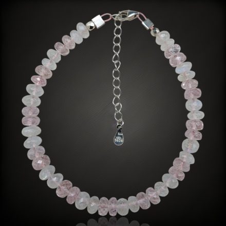 Morganit holdkő karkötő