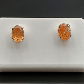 Napkő ezüst fülbevaló