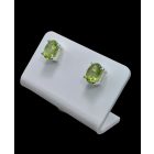 Olivin ezüst fülbevaló