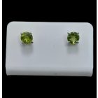 Olivin ezüst fülbevaló