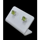 Olivin ezüst fülbevaló