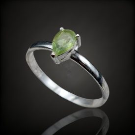 Olivin ezüst gyűrű