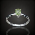 Olivin ezüst gyűrű