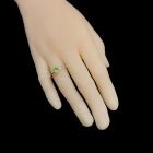 Olivin ezüst gyűrű