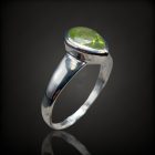 Olivin ezüst gyűrű